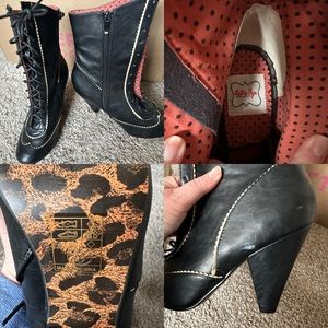Bettie Page Nanette Bootie Sz 9